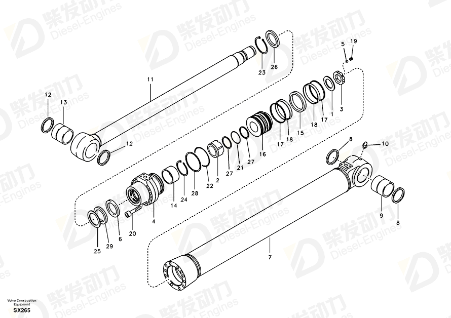 VOLVO LOCK NUT SA1146-05880 Drawing