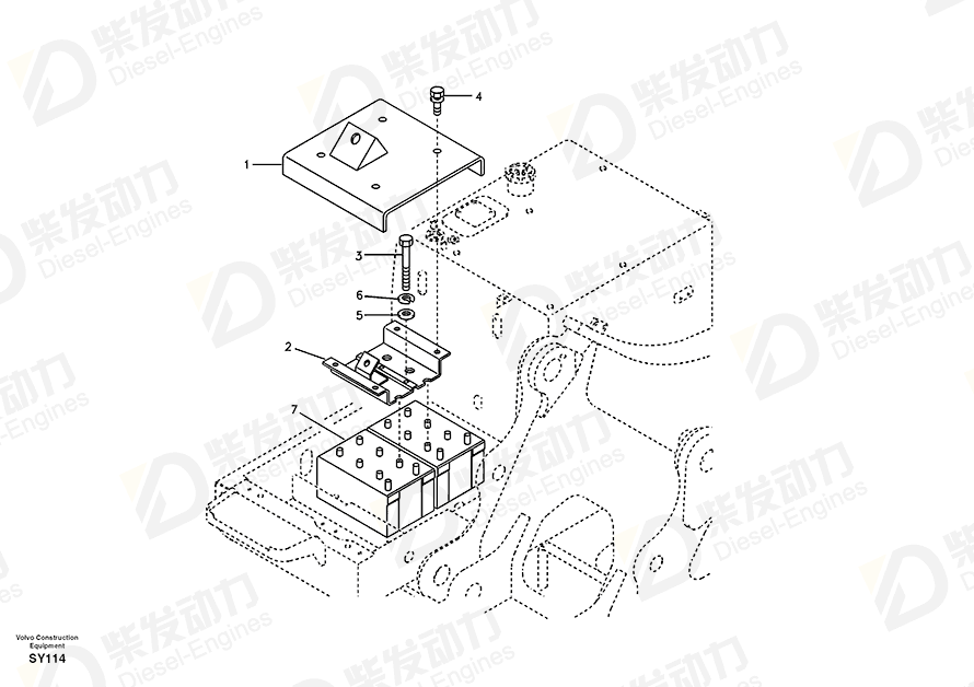 VOLVO Battery 14881578 Drawing