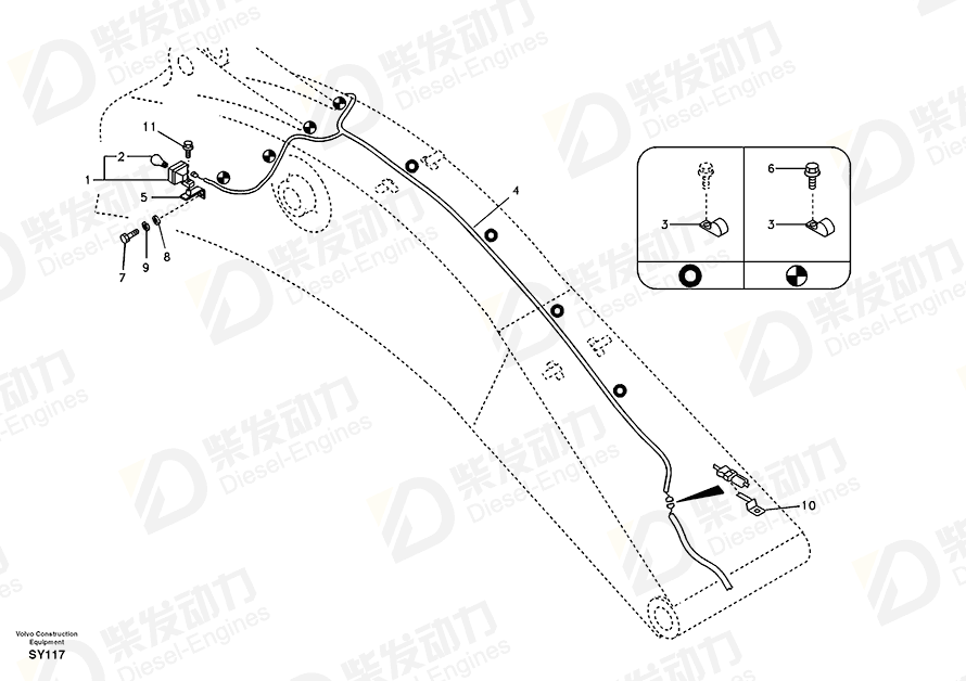 VOLVO Cable harness 14530408 Drawing VOLVO Cable harness 14530408 Drawing