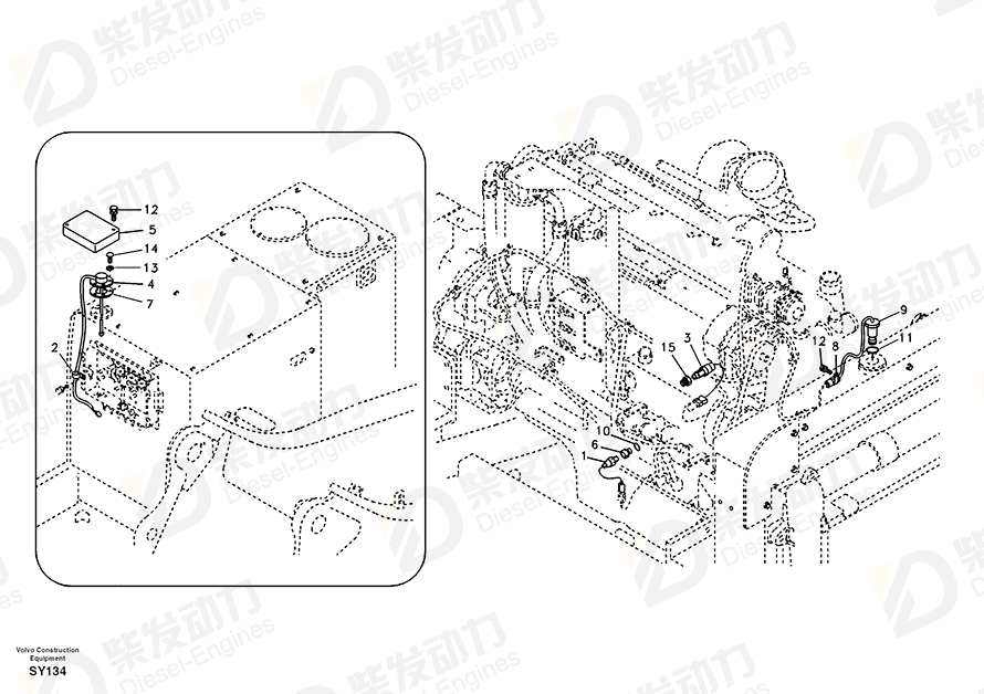 VOLVO SENSOR 14541720 Drawing