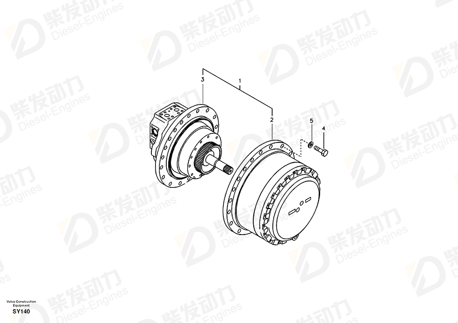 VOLVO Drive unit 14521691 Drawing
