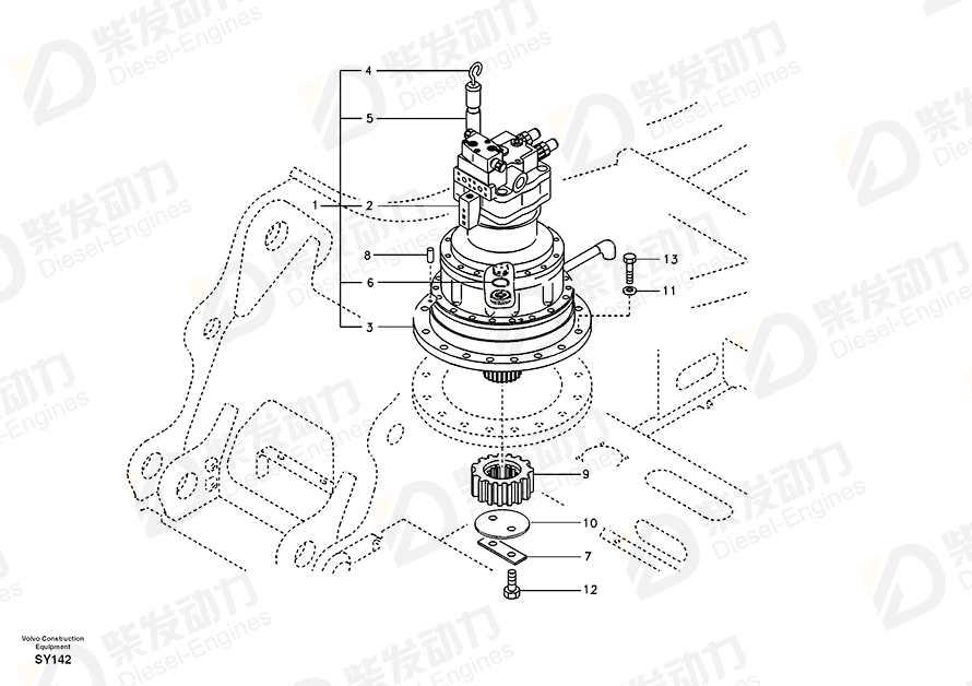 VOLVO Gauge 14512936 Drawing