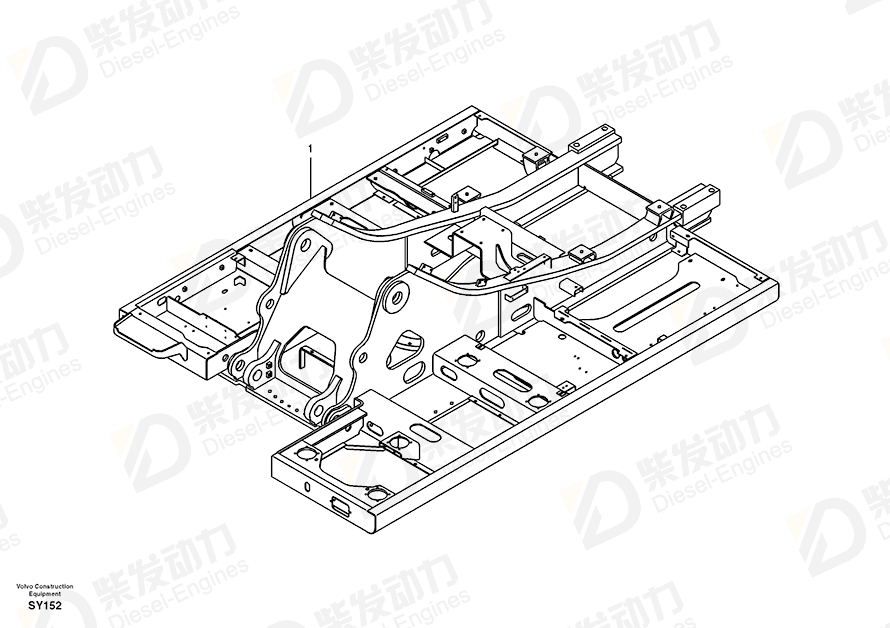 VOLVO Frame 14540680 Drawing