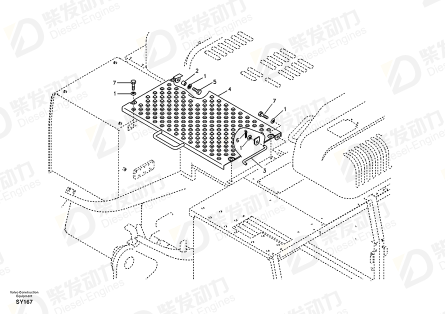 VOLVO Cover 14515834 Drawing