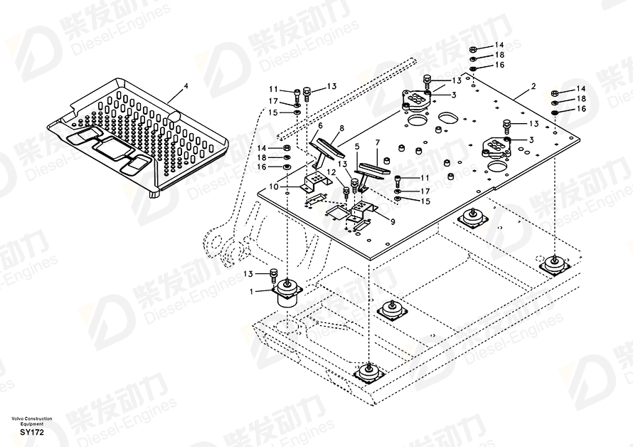 VOLVO Plate 14540303 Drawing