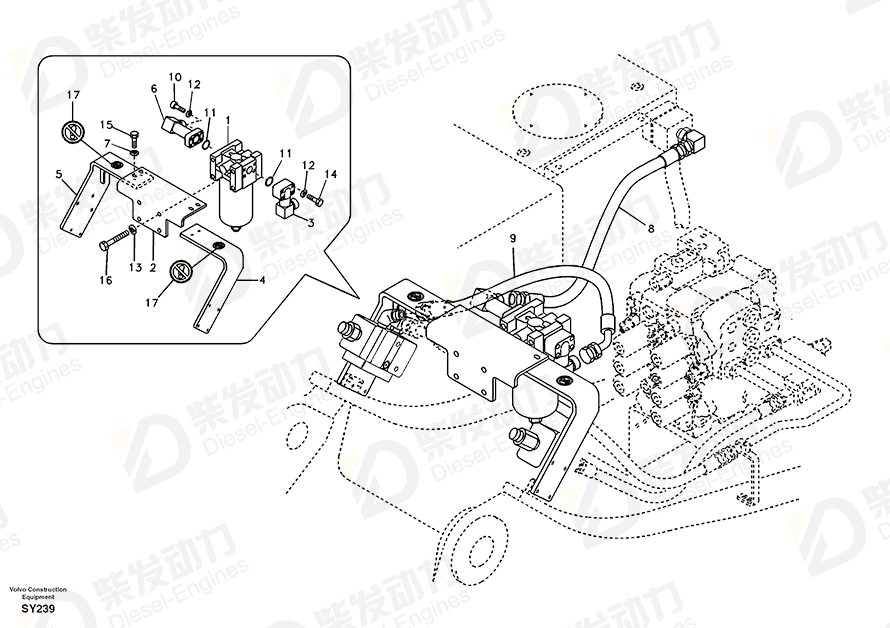 VOLVO Filter 14502887 Drawing