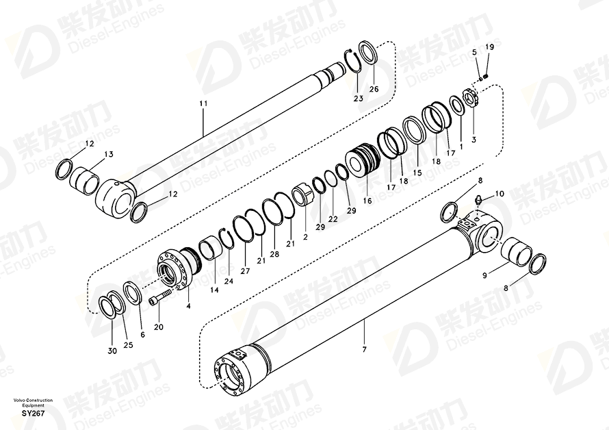 VOLVO Bushing 14511796 Drawing