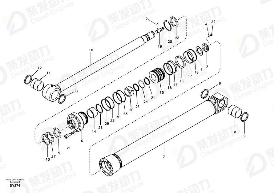 VOLVO Rod 14536162 Drawing