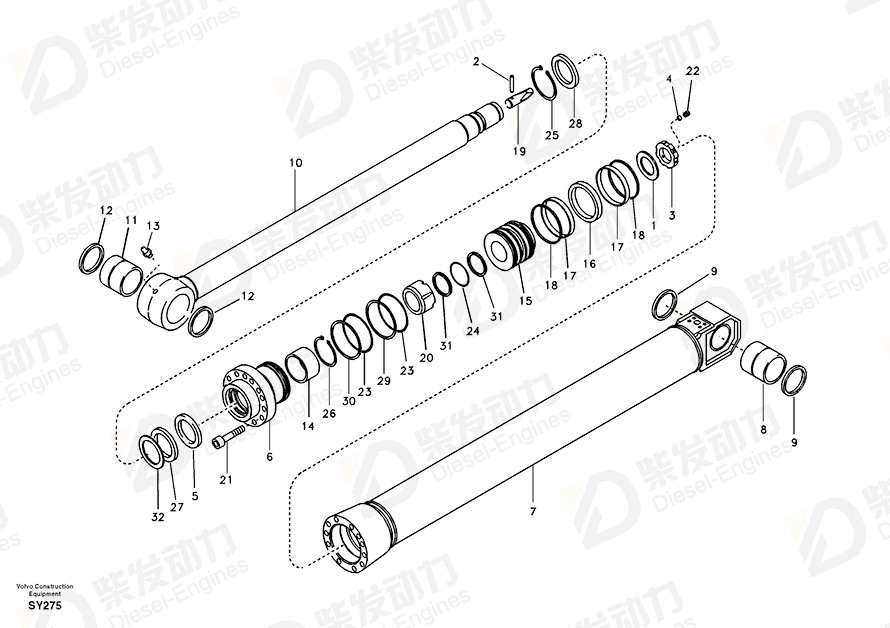 VOLVO Gasket kit 14513716 Drawing VOLVO Gasket kit 14513716 Drawing