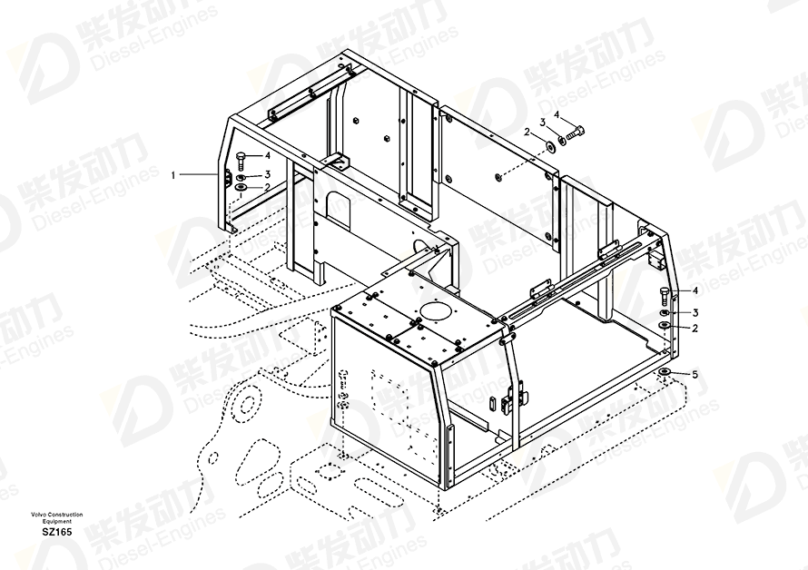 VOLVO Frame 14517168 Drawing