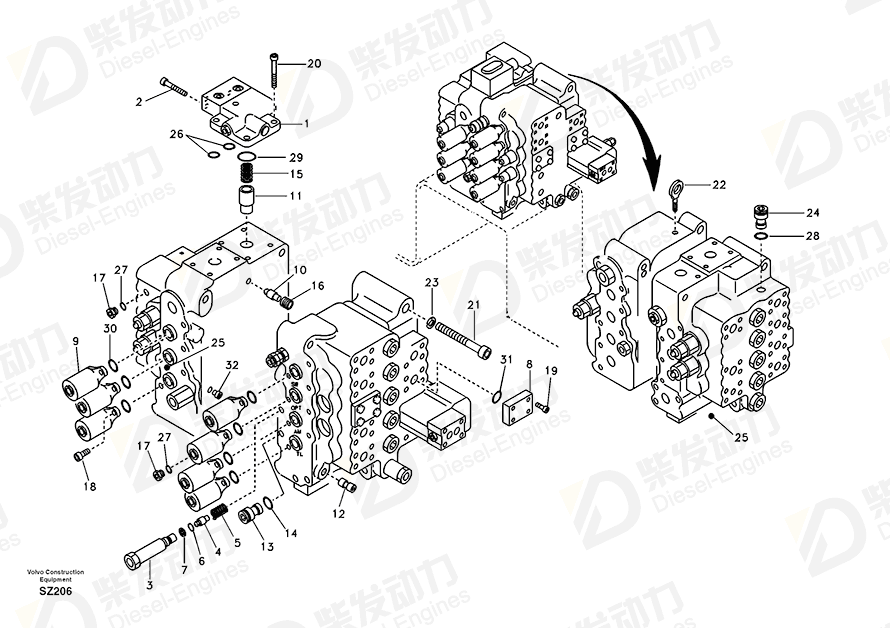 VOLVO Allen Hd Screw 13968991 Drawing