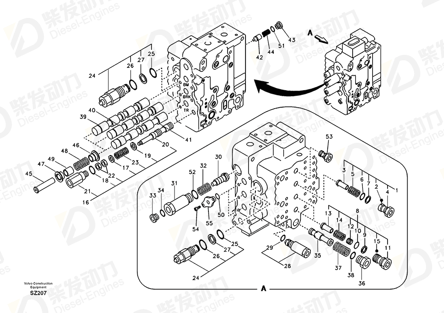 VOLVO Spool SA7270-11091 Drawing