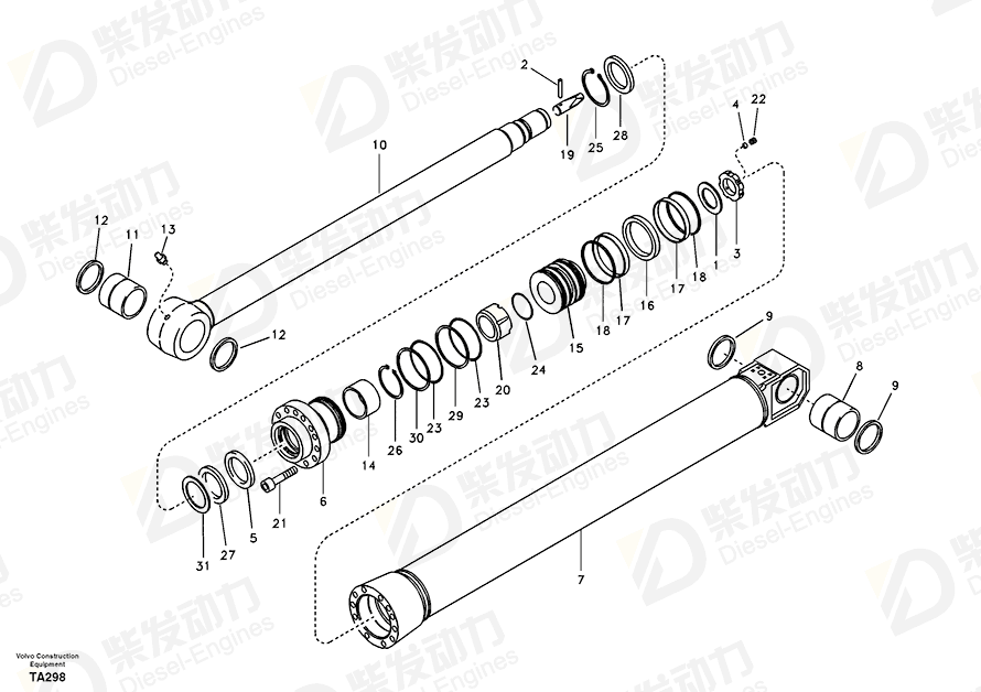 VOLVO Rod 14538699 Drawing