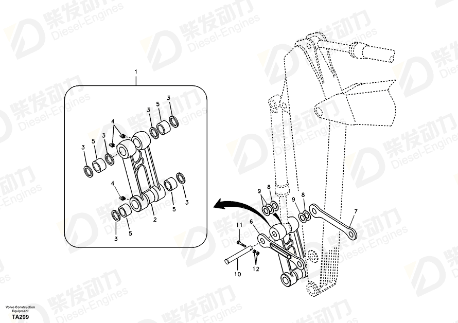 VOLVO Connecting Rod 14549126 Drawing VOLVO Connecting Rod 14549126 Drawing