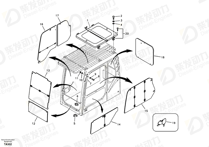 VOLVO Bracket 14509864 Drawing