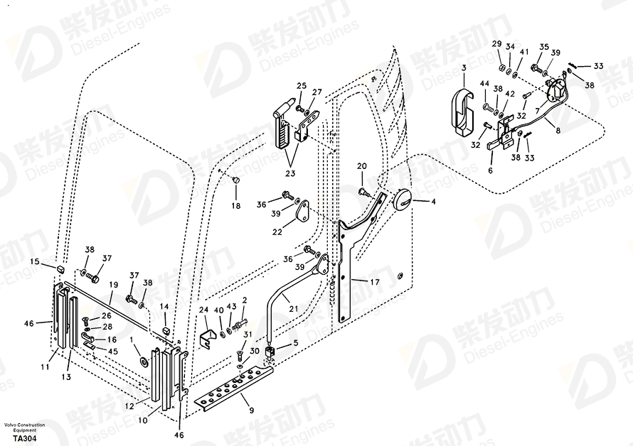 VOLVO Handle 14514203 Drawing