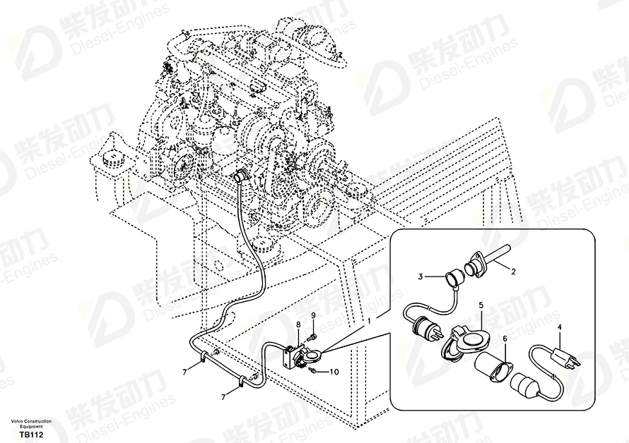 VOLVO Cable 14510561 Drawing