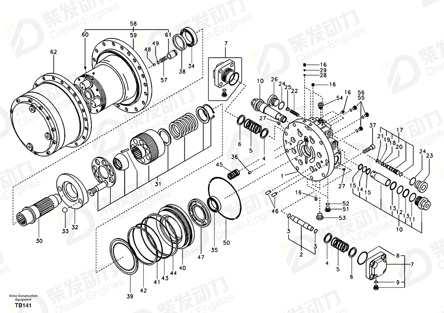 VOLVO Back-up ring SA9566-30210 Drawing