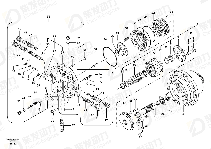 VOLVO PLUG SA8220-14920 Drawing