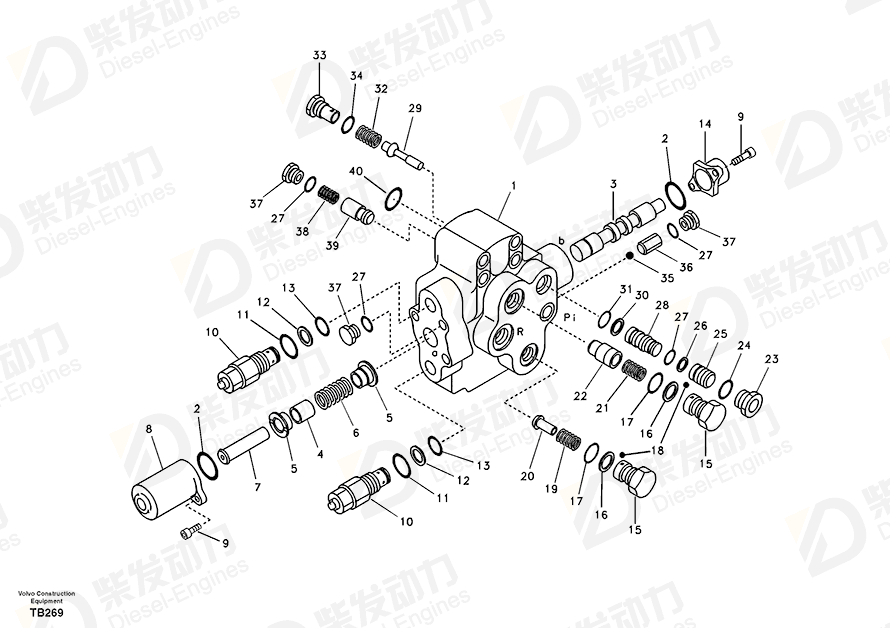 VOLVO Spacer 14500403 Drawing