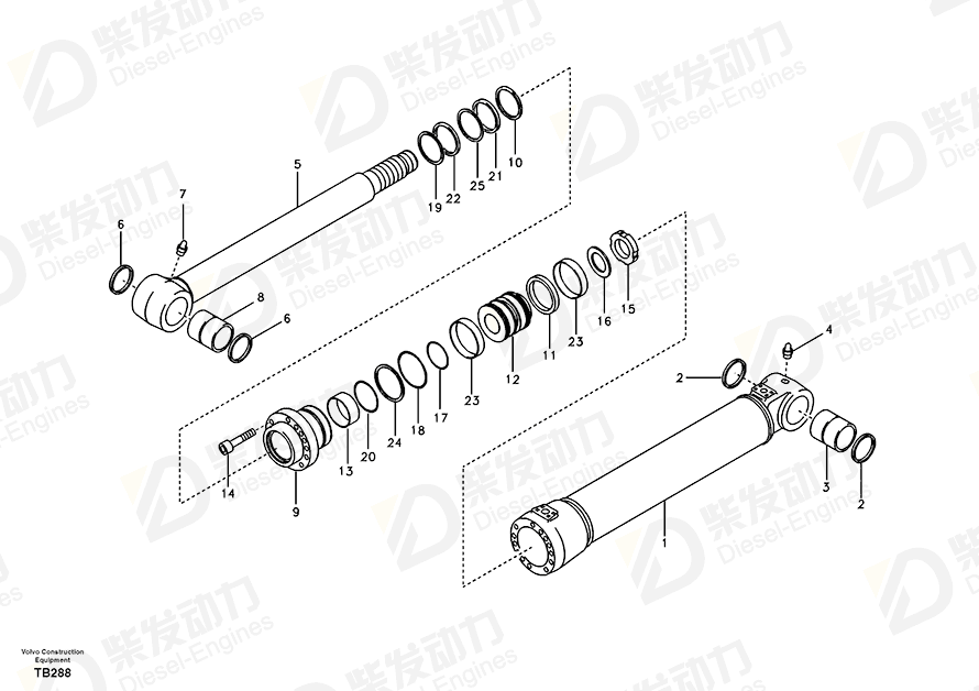 VOLVO O-ring 990647 Drawing