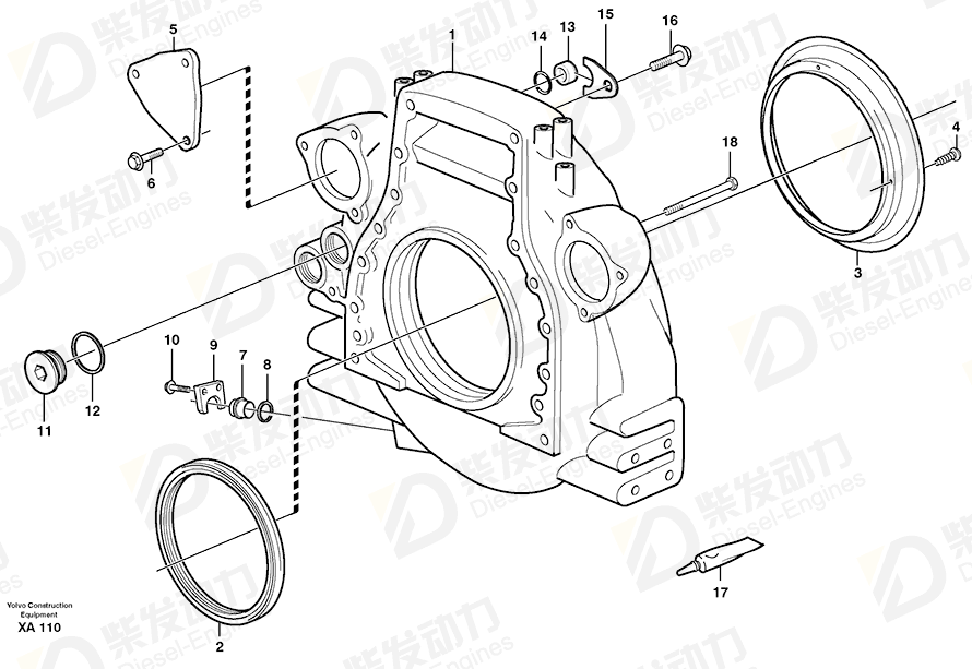 VOLVO Lock washer 11127388 Drawing