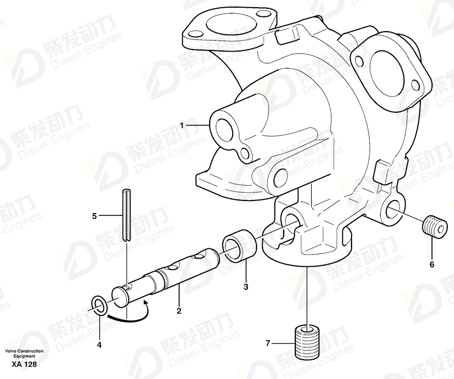 VOLVO Housing 20713789 Drawing