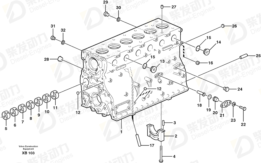 VOLVO Flange 424714 Drawing