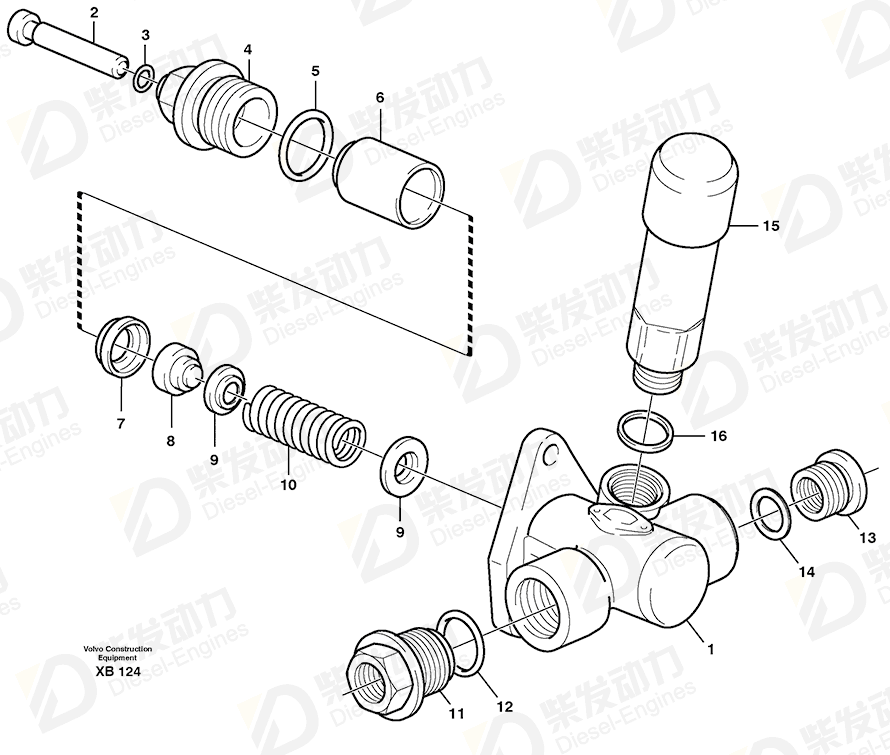 VOLVO Pump 3095253 Drawing