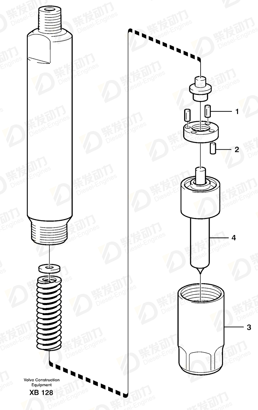 VOLVO Pin 244447 Drawing