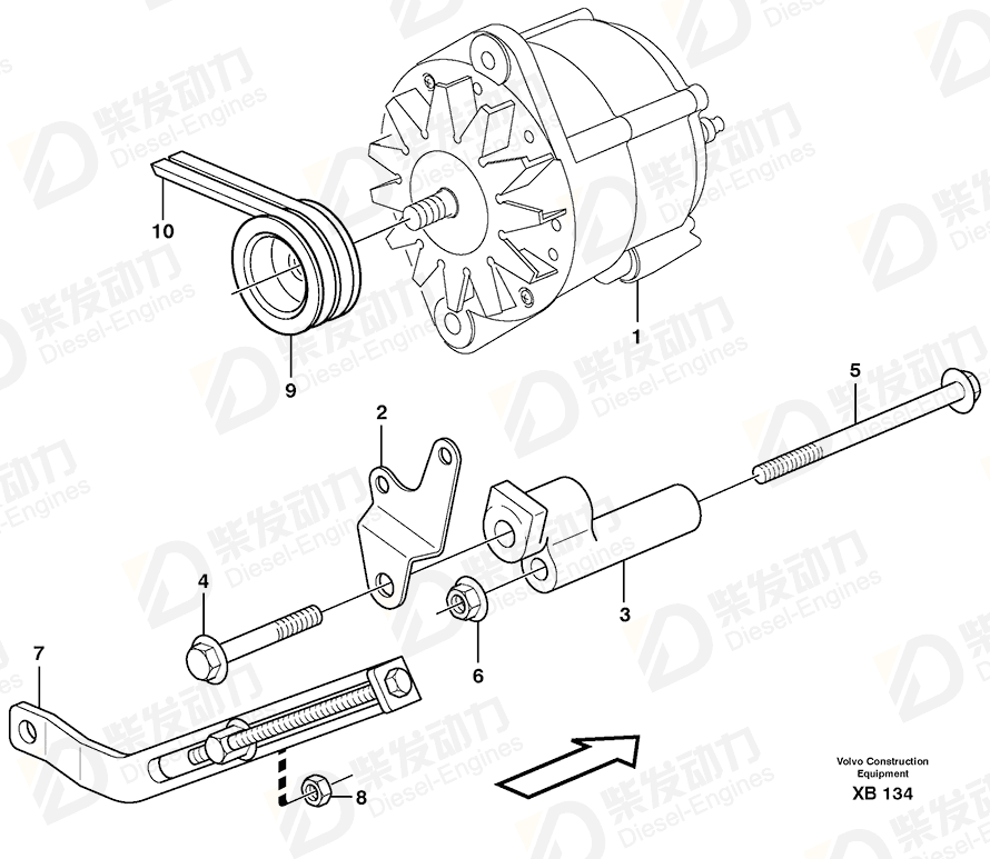 VOLVO Support plate 1082911 Drawing
