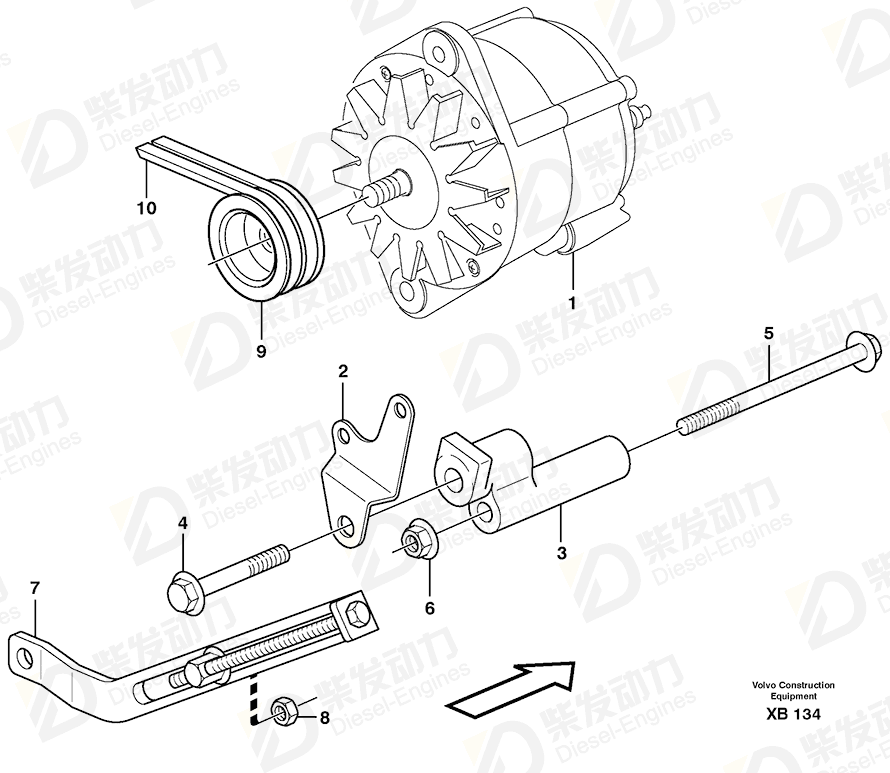 VOLVO Alternator 8156817 Drawing